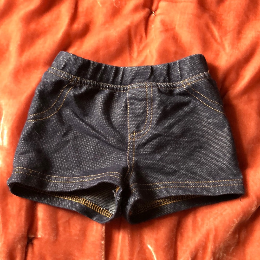 Soft Blue Jean Shorts